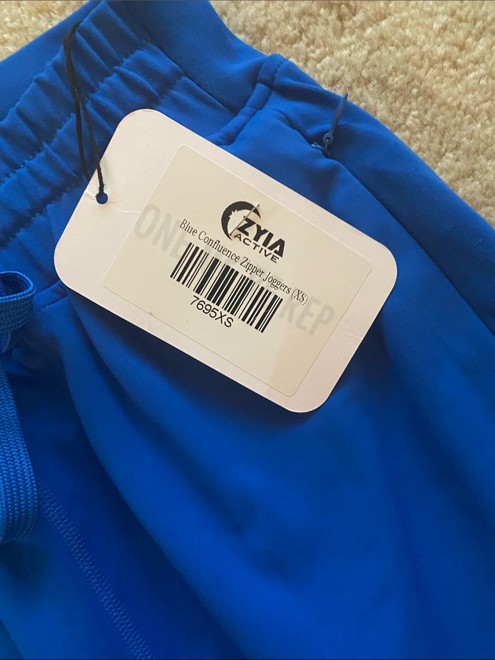 Zyia active blue confluence zipper Hoover pants NWT - Picture 3 of 6